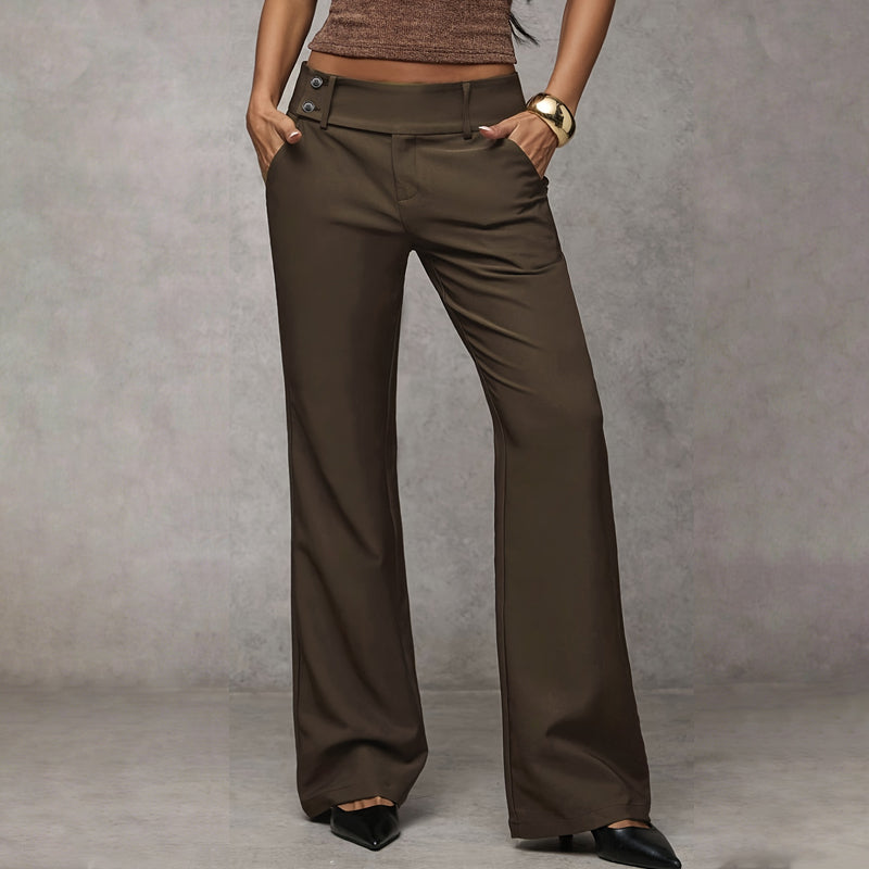 Emma | Damen elegante Flare Anzughose