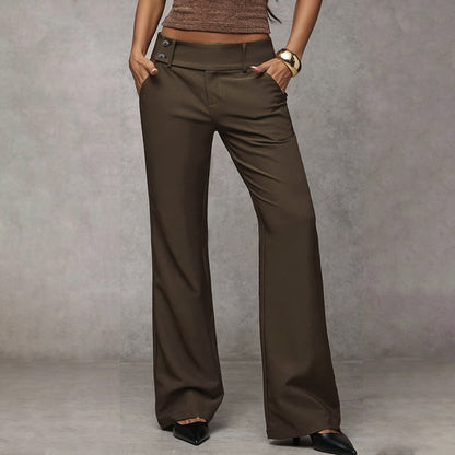 Emma | Damen elegante Flare Anzughose