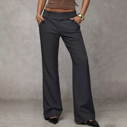 Emma | Damen elegante Flare Anzughose