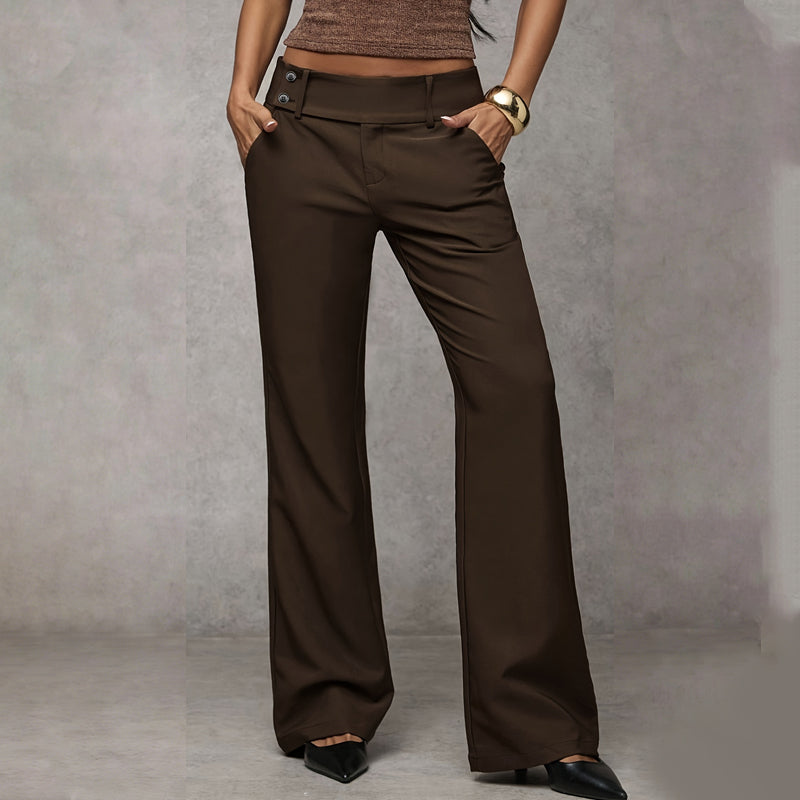 Emma | Damen elegante Flare Anzughose