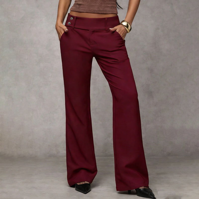 Emma | Damen elegante Flare Anzughose