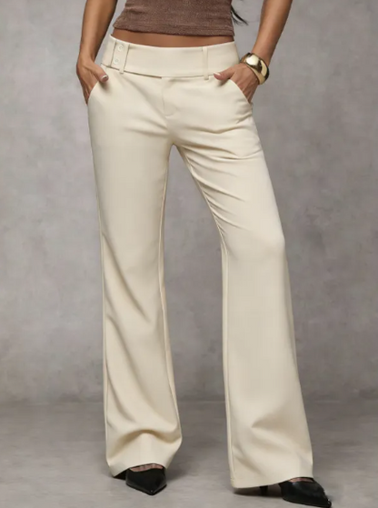 Emma | Damen elegante Flare Anzughose