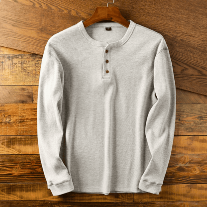 Men's Soft Henley Neck Shirt