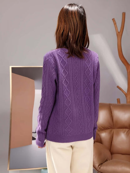 Women's Cozy Knit Pullover Sweater
