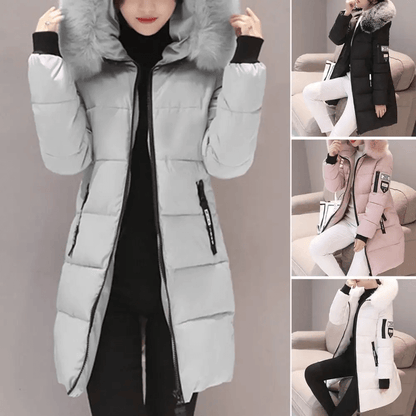 Windproof Puffer Coat for Women