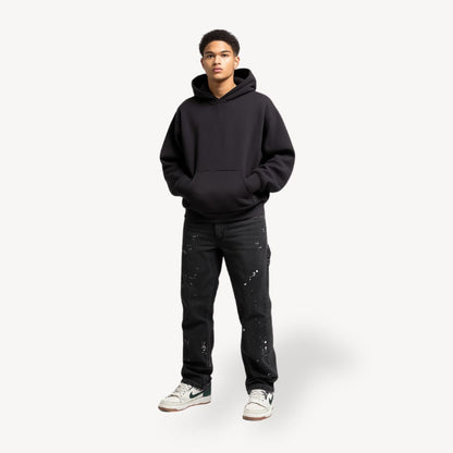 Men’s Stacked Jeans – Slim Fit Denim in Black, Gray & Blue