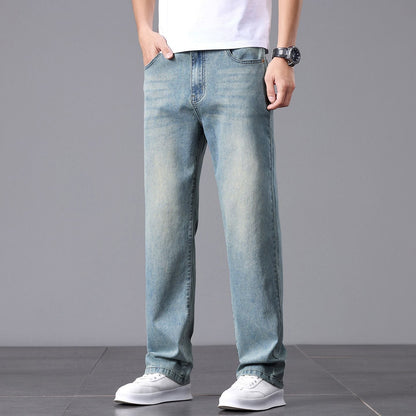 Herrenjeans mit geradem Bein und lockerer Passform
