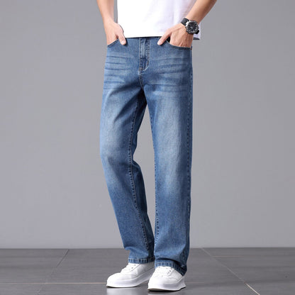 Herrenjeans mit geradem Bein und lockerer Passform