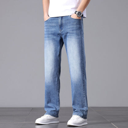 Herrenjeans mit geradem Bein und lockerer Passform