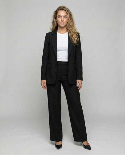 Hosenanzug Damen mit Zweiteiligem Set und Gerader Hose