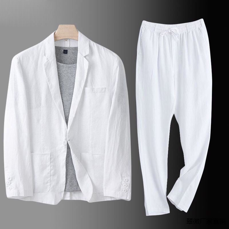 Hugo | Herren Leinenanzug Set mit Blazer und Hose