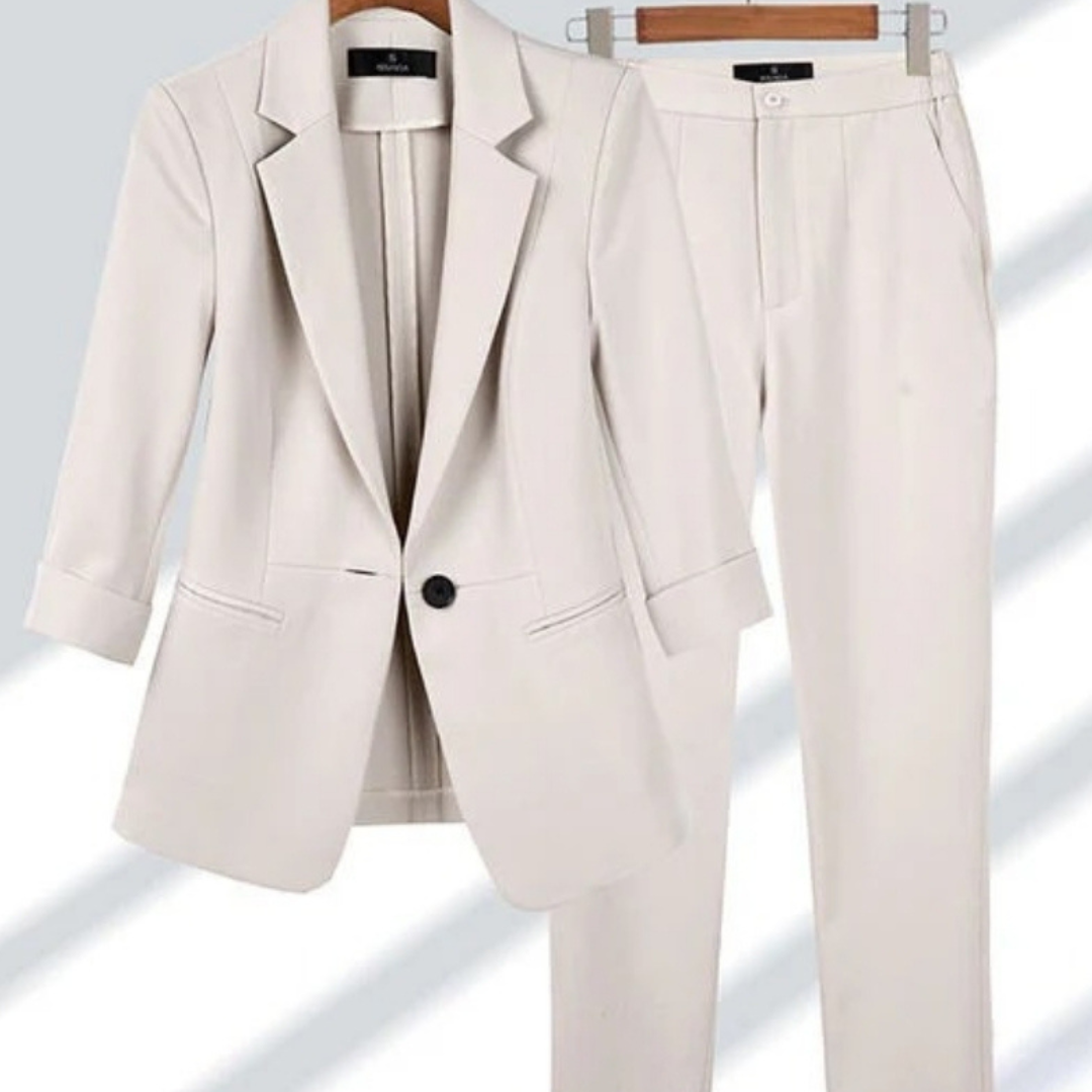 Ida | Damen Slim-Fit Blazer und Hosen Set