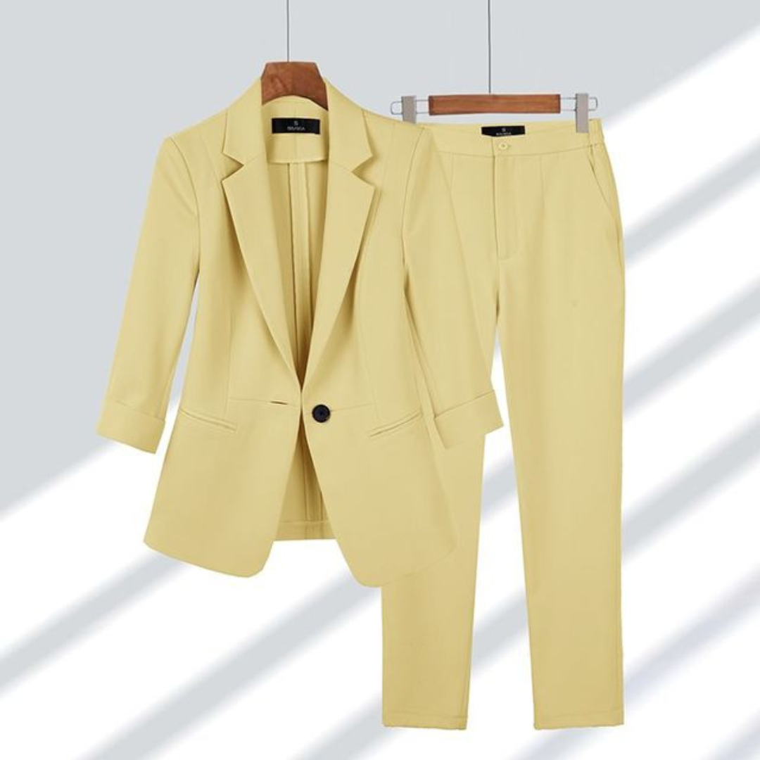 Ida | Damen Slim-Fit Blazer und Hosen Set