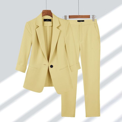 Ida | Damen Slim-Fit Blazer und Hosen Set