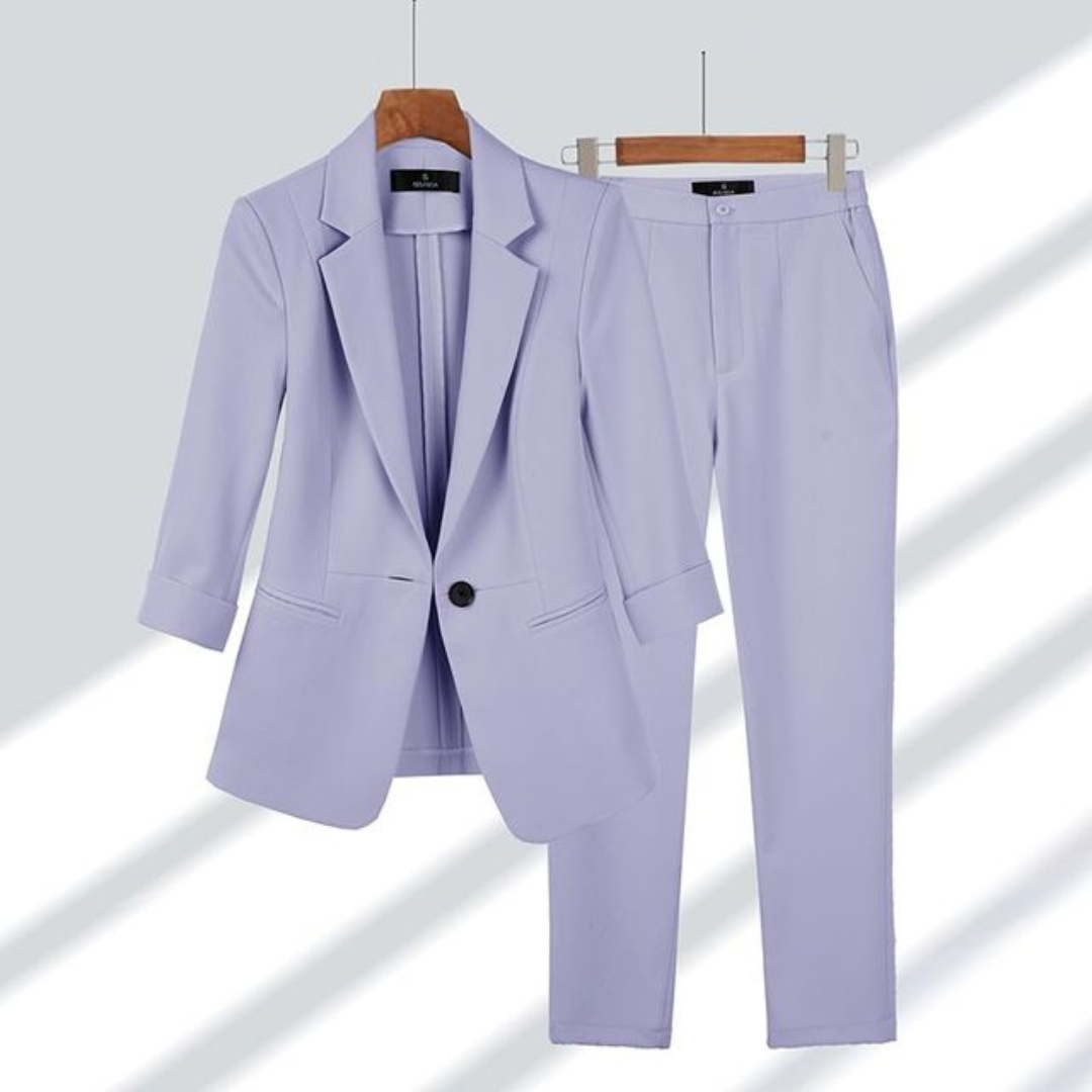 Ida | Damen Slim-Fit Blazer und Hosen Set