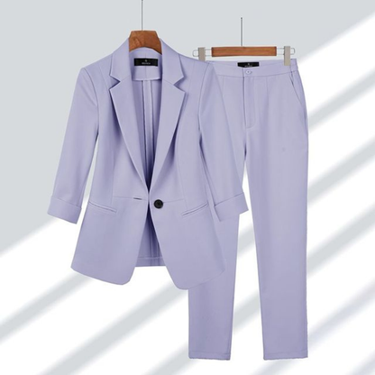 Ida | Damen Slim-Fit Blazer und Hosen Set