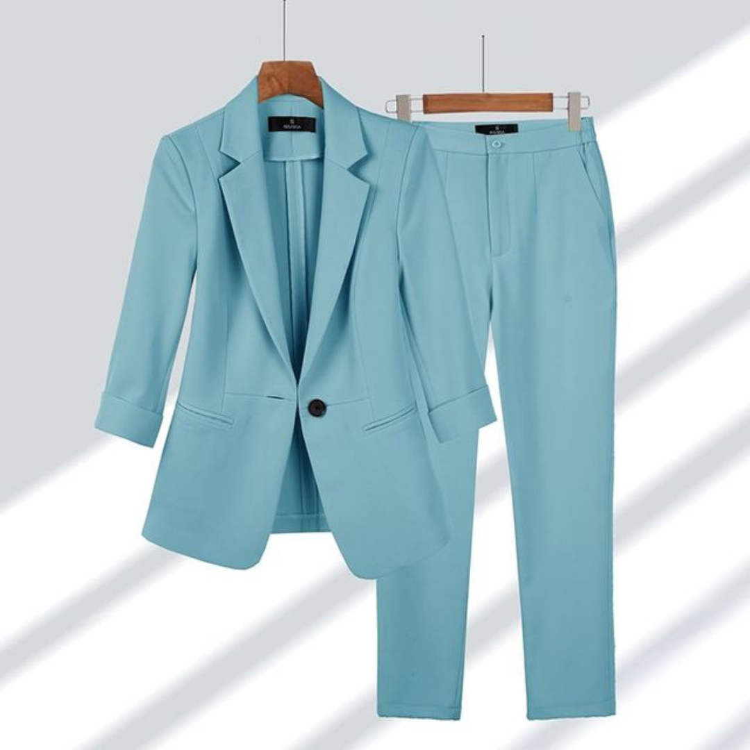 Ida | Damen Slim-Fit Blazer und Hosen Set