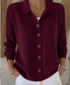 Sienna | Button Collar Cardigan