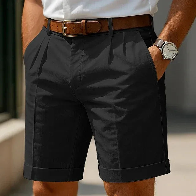 Men's Pleated Summer Shorts