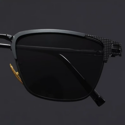 Titanium Half-Frame Sunglasses