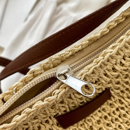Casual Shoulder Bag in Faux Leather with Adjustable Strap