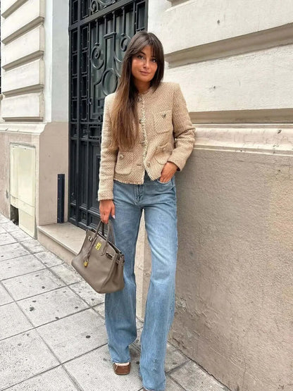 Women's Tweed Cropped Jacket