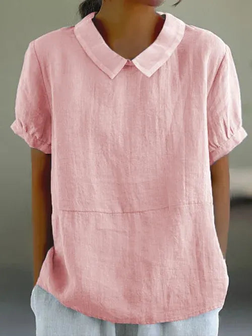 Women's Soft Cotton Linen Blouse