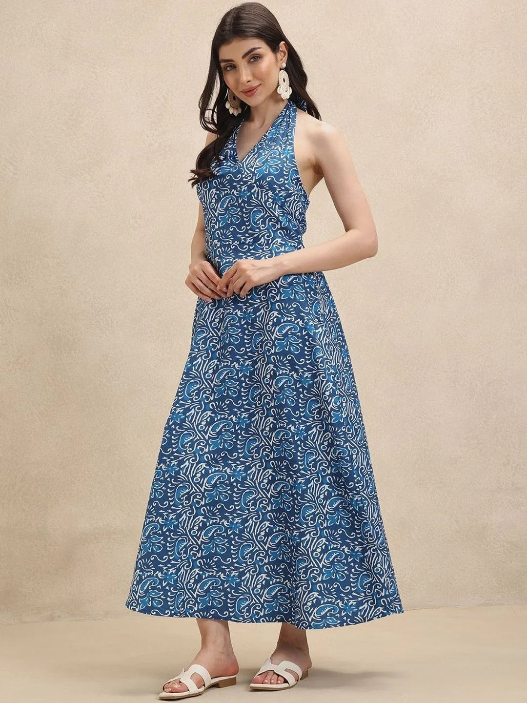 Women's Halterneck Maxi Dress
