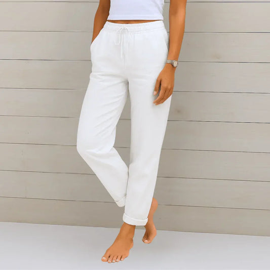 Women's Stretch Linen Trousers