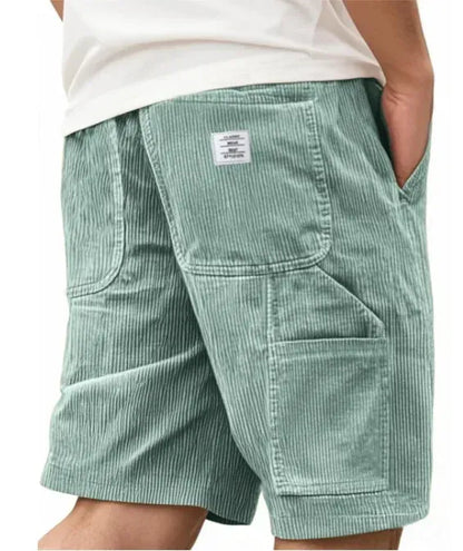 Men's Straight Cut Cargo Corduroy Shorts