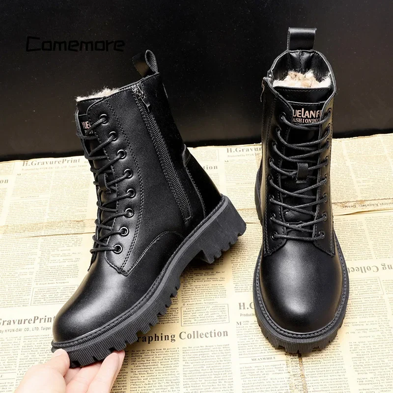 Comfort Winter Boots in Genuine Leather