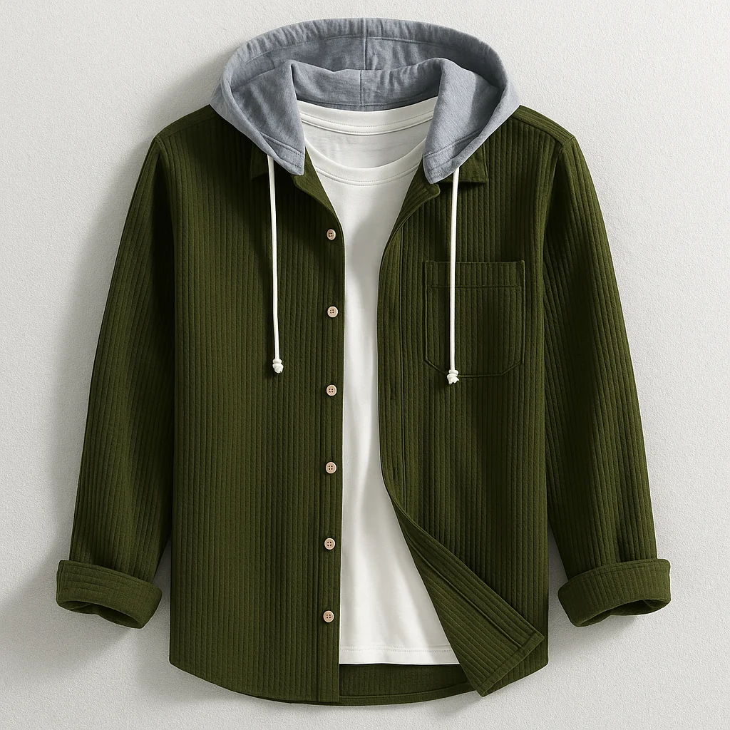 Men's Hooded Shirt