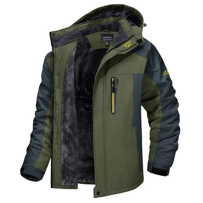 Waterproof Jacket with Plush Thermal Lining