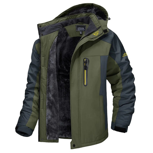 Waterproof Jacket with Plush Thermal Lining