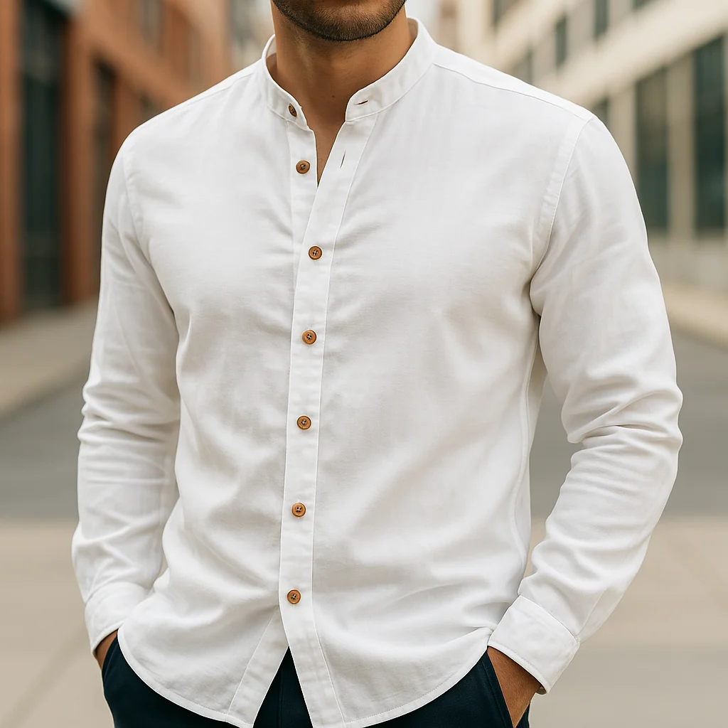 Men's Linen and Cotton Shirt