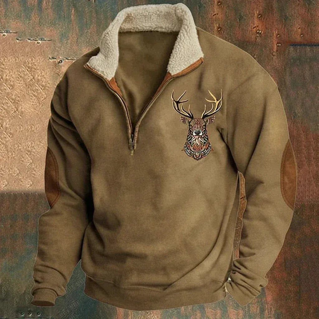 Men's Comfortable Fleece-Lined Sweater