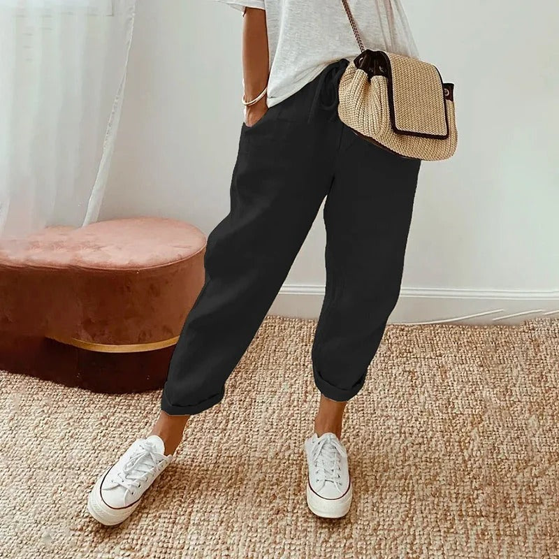 Women's Cotton Linen Summer Trousers