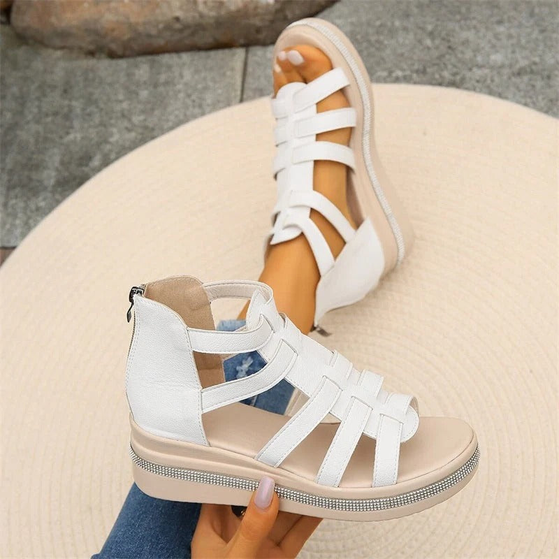 Women's Rhinestone Wedge Sandals