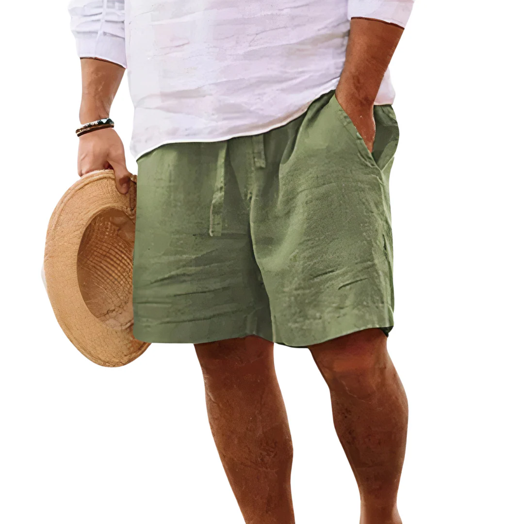 Men's Cotton Linen Summer Shorts
