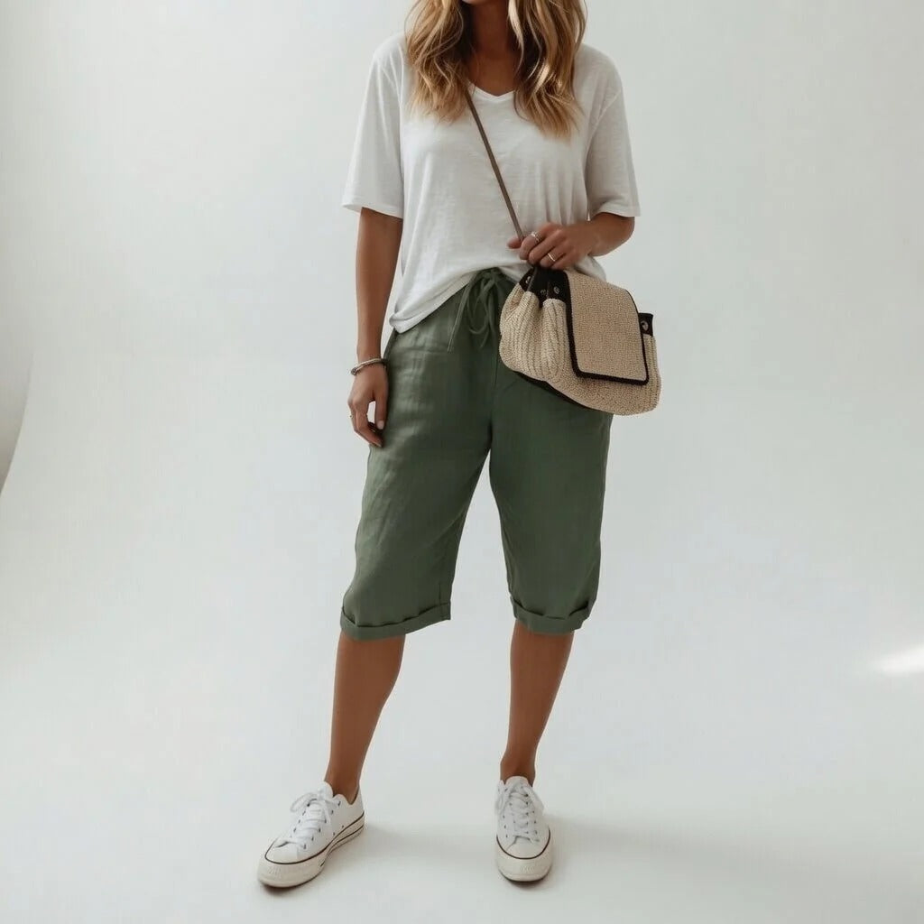Women's Cotton Bermuda Shorts