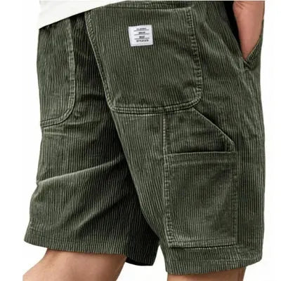 Men's Straight Cut Cargo Corduroy Shorts