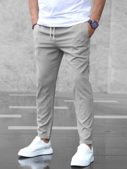 Premium Stretch Trousers with Elastic Fit