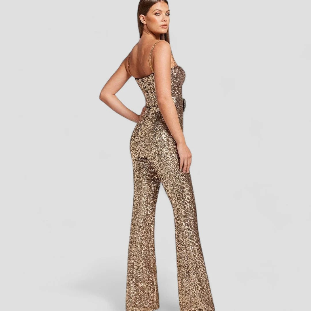Lilah Shimmering Evening Jumpsuit