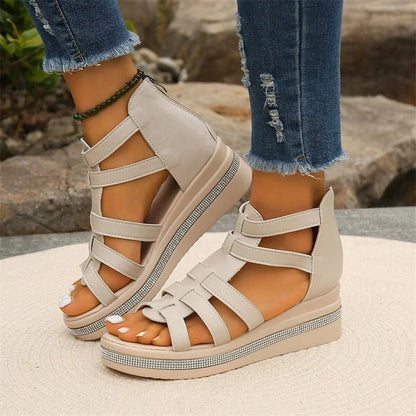 Women's Rhinestone Wedge Sandals