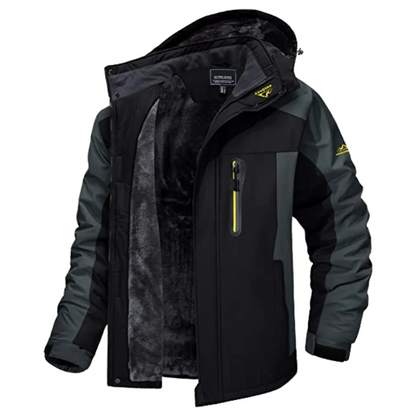 Waterproof Jacket with Plush Thermal Lining