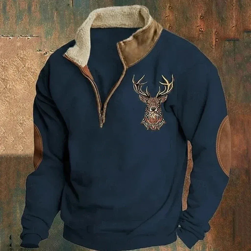 Men's Comfortable Fleece-Lined Sweater