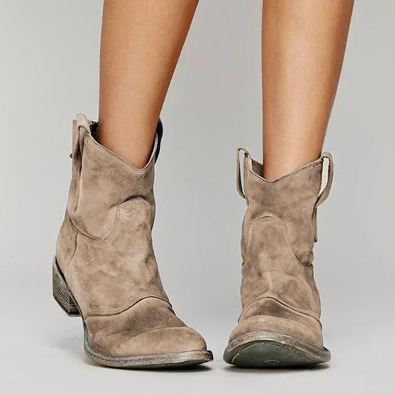Women's Western Vintage Ankle Boots