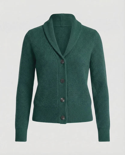 Women's Lapel Collar Knit Cardigan