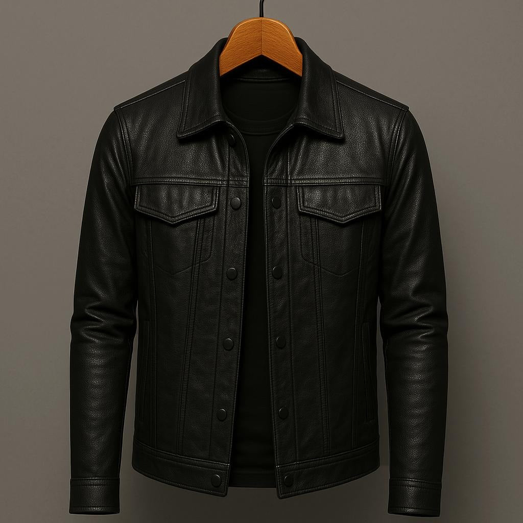 Men's Leather Rider Jacket