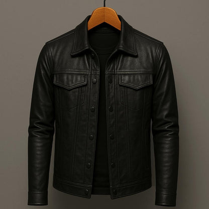 Men's Leather Rider Jacket